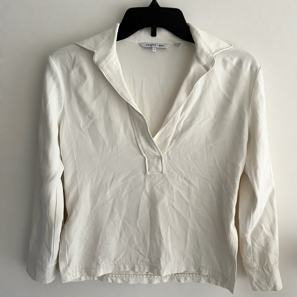 Helmut Lang Cream Blouse